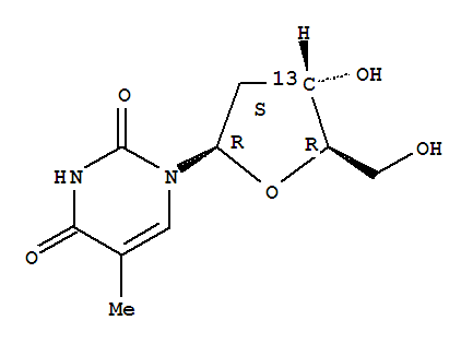 Thymidine-3’-13c Structure,478511-06-7Structure