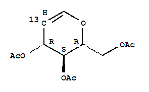 1,5-Anhydro-2-deoxy-d-arabino-hex-1-enitol-2-13c triacetate Structure,478529-36-1Structure