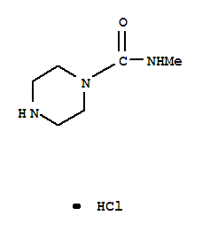 N-methyl-1-piperazinecarboxamide hydrochloride Structure,479611-85-3Structure