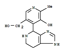 3-Pyridinemethanol, 5-hydroxy-6-methyl-4-(4,5,6,7-tetrahydro-1h-imidazo[4,5-c]pyridin-4-yl)-(8ci,9ci) Structure,4875-52-9Structure