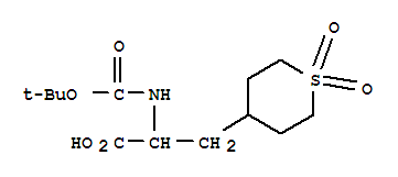 2-N-boc-amino-3[4-(1,1-dioxo-tetrahydro-thiopyranyl)!propionic acid Structure,494210-69-4Structure