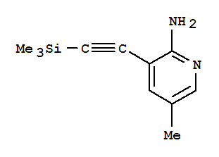 5-Methyl-3-((trimethylsilyl)ethynyl)pyridin-2-amine Structure,500903-95-7Structure