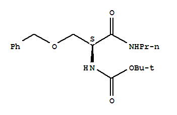 [(1S)-2-oxo-1-[(phenylmethoxy)methyl]-2-(propylamino)ethyl]carbamic acid 1,1-dimethylethyl ester Structure,530088-30-3Structure