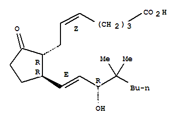 (5Z,13e,15r)-15-hydroxy-16,16-dimethyl-9-oxo-prosta-5,13-dien-1-oic acid Structure,53658-98-3Structure