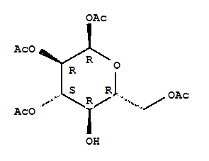 1,2,3,6-Tetra-o-acetyl-alpha-d-glucopyranose Structure,55286-97-0Structure