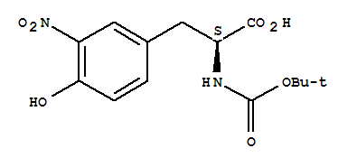 Boc-3-nitro-l-tyrosine Structure,5575-03-1Structure