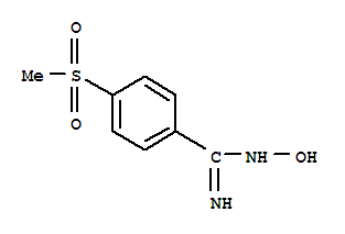 N-hydroxy-4-(methylsulfonyl)benzenecarboximidamide Structure,56935-74-1Structure