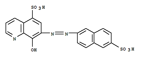 5-Quinolinesulfonic acid,8-hydroxy-7-(6-sulfo-2-naphthylazo)- Structure,56990-57-9Structure