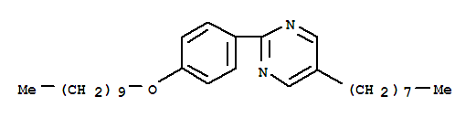 2-(4-Decyloxyphenyl)-5-octylpyrimidine Structure,57202-52-5Structure