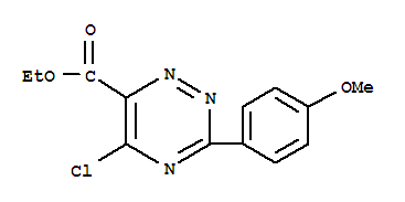 1,2,4-Triazine-6-carboxylic acid, 5-chloro-3-(4- methoxyphenyl)-, ethyl ester Structure,572920-44-6Structure