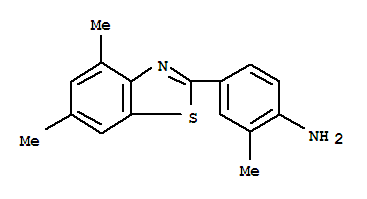 2-(3-Methyl-4-aminophenyl)-4,6-dimethylbenzothiazole Structure,5855-93-6Structure