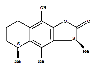 (3S)-5,6,7,8-tetrahydro-9-hydroxy-3,4,5β-trimethylnaphtho[2,3-b]furan-2(3h)-one Structure,58879-96-2Structure