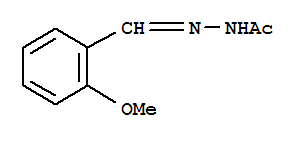 Acetic acid,2-[(2-methoxyphenyl)methylene]hydrazide Structure,59670-21-2Structure