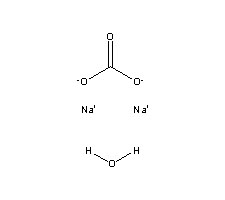 Sodium carbonate,monohydrate Structure,5968-11-6Structure