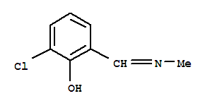 Phenol ,2-chloro-6-[(methylimino)methyl ]- Structure,63770-01-4Structure