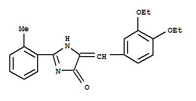 4H-imidazol-4-one, 5-[(3,4-diethoxyphenyl)methylene]-1,5-dihydro-2-(2-methylphenyl)-(9ci) Structure,639005-80-4Structure