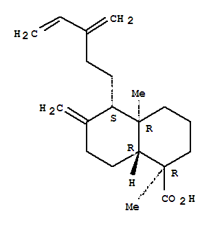 (1R,8aα)-decahydro-1,4aβ-dimethyl-6-methylene-5β-(3-methylene-4-pentenyl)naphthalene-1α-carboxylic acid Structure,63949-93-9Structure