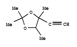 1,3-Dioxolane,4-ethynyl-2,2,4,5-tetramethyl- Structure,64031-35-2Structure