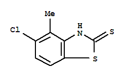 2(3H)-benzothiazolethione,5-chloro-4-methyl-(9ci) Structure,64036-75-5Structure