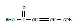 2-Propenoic acid,3-(phenylthio)-, ethyl ester Structure,64050-18-6Structure