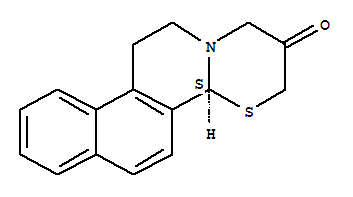 1H,12h-benzo(f)(1,3)thiazino(2,3-a)isoquinolin-2(3h)-one,4,11-dihydro-,(s)- Structure,64059-71-8Structure