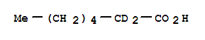 Heptanoic-2,2-d2 acid Structure,64118-38-3Structure