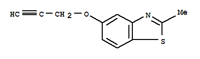 Benzothiazole,2-methyl-5-(2-propynyloxy)-(9ci) Structure,64225-41-8Structure