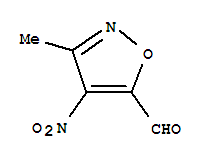 3-Methyl-4-nitroisoxazole-5-carbaldehyde Structure,6436-64-2Structure