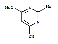 4-Pyrimidinecarbonitrile, 6-methoxy-2-methyl-(9ci) Structure,64571-37-5Structure