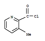 2-Pyridinecarbonyl chloride, 3-methyl- Structure,64588-88-1Structure