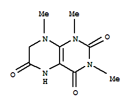 2,4,6(3H)-pteridinetrione, 1,5,7,8-tetrahydro-1,3,8-trimethyl- Structure,64724-37-4Structure