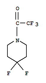 Piperidine, 4,4-difluoro-1-(trifluoroacetyl)-(9ci) Structure,65220-85-1Structure