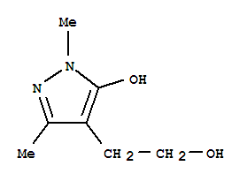 1H-pyrazole-4-ethanol, 5-hydroxy-1,3-dimethyl- Structure,65288-02-0Structure