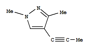 1H-pyrazole, 1,3-dimethyl-4-(1-propynyl)-(9ci) Structure,65447-58-7Structure