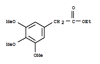 Benzeneacetic acid,3,4,5-trimethoxy-, ethyl ester Structure,66162-60-5Structure