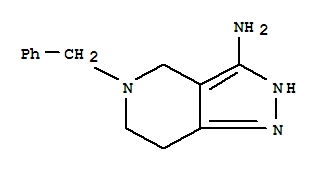 4,5,6,7-Tetrahydro-5-(phenylmethyl)- 2h-pyrazolo[4,3-c]pyridin-3-amine Structure,682732-81-6Structure