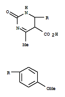 1,2,5,6-Tetrahydro-6-(4-methoxyphenyl)-4-methyl-2-oxo-5-pyrimidinecarboxylic acid Structure,69785-26-8Structure