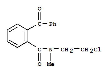 Benzamide,2-benzoyl-n-(2-chloroethyl)-n-methyl- Structure,69984-25-4Structure