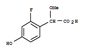 Benzeneacetic acid, 2-fluoro-4-hydroxy--alpha--methoxy-(9ci) Structure,701264-75-7Structure