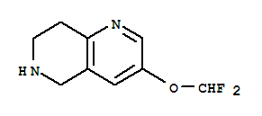 1,6-Naphthyridine,3-(difluoromethoxy)-5,6,7,8-tetrahydro-(9ci) Structure,705925-03-7Structure