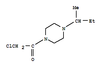 Piperazine, 1-(chloroacetyl)-4-(1-methylpropyl)-(9ci) Structure,705943-73-3Structure