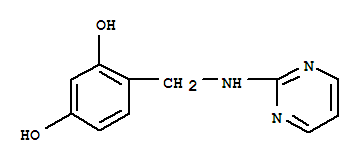 1,3-Benzenediol, 4-[(2-pyrimidinylamino)methyl]-(9ci) Structure,709016-91-1Structure