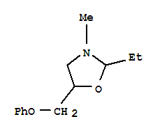 Oxazolidine, 2-ethyl-3-methyl-5-(phenoxymethyl)-(9ci) Structure,709601-81-0Structure