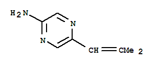 Pyrazinamine, 5-(2-methyl-1-propenyl)-(9ci) Structure,710323-06-1Structure