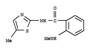 Benzamide, 2-(methylamino)-n-(5-methyl-2-thiazolyl)-(9ci) Structure,712309-17-6Structure