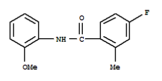 Benzamide, 4-fluoro-n-(2-methoxyphenyl)-2-methyl-(9ci) Structure,714204-21-4Structure