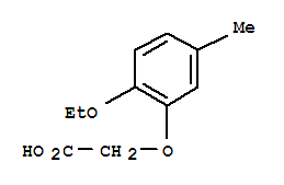 Acetic acid, (6-ethoxy-m-tolyloxy)-(5ci) Structure,714251-60-2Structure