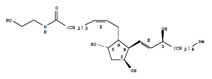 11β-prostaglandin f2α ethanolamide Structure,714966-38-8Structure