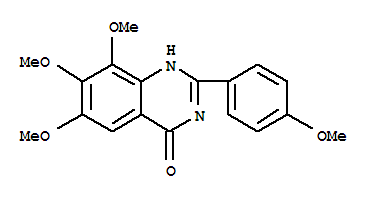 4(1H)-quinazolinone, 6,7,8-trimethoxy-2-(4-methoxyphenyl)-(9ci) Structure,71628-70-1Structure