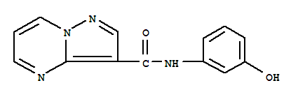 Pyrazolo[1,5-a]pyrimidine-3-carboxamide, n-(3-hydroxyphenyl)-(9ci) Structure,717828-52-9Structure